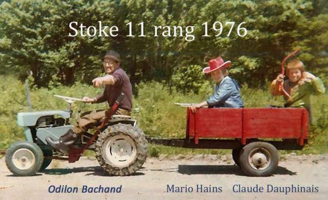 Souvenir 11 em rang de Stoke 1976