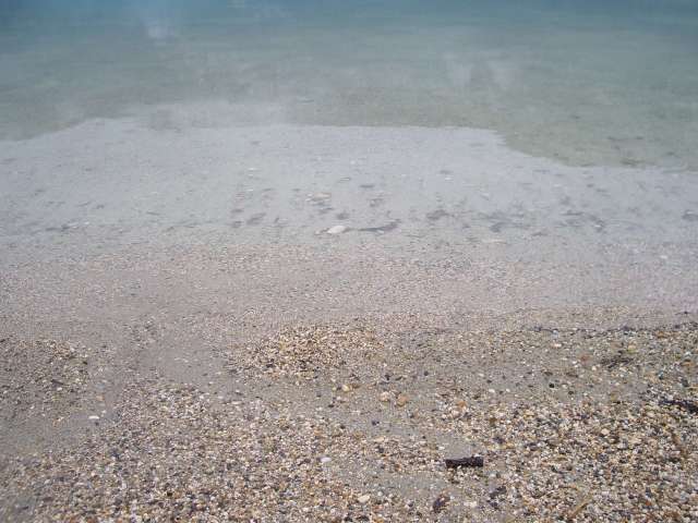Entre le sable et l'eau